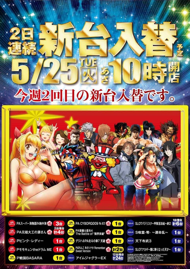 宮キンからの新台情報!!