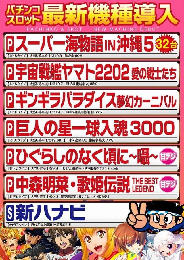 ■7月度新台入替■