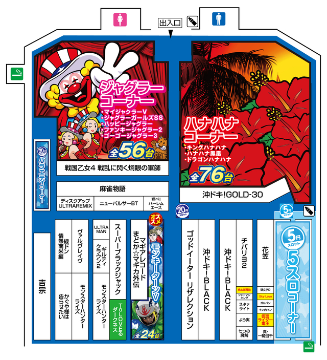 スロット配置図