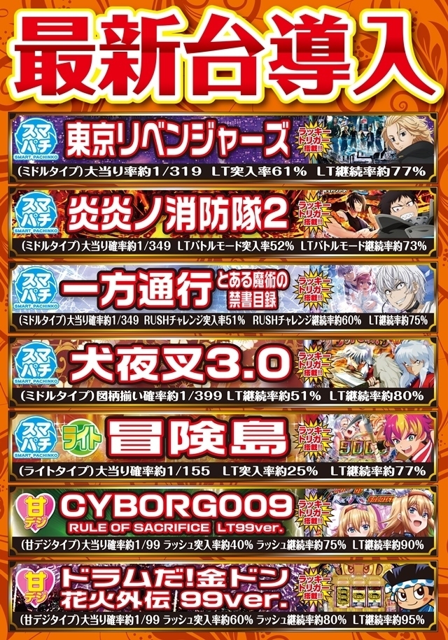 パチンコ導入機種